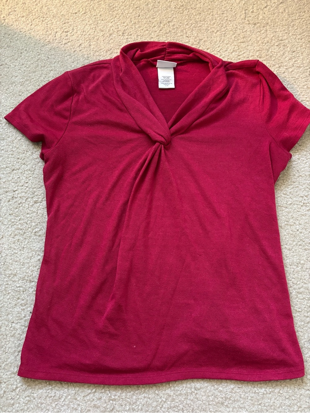 Women's Twist-Front Short Sleeve Top